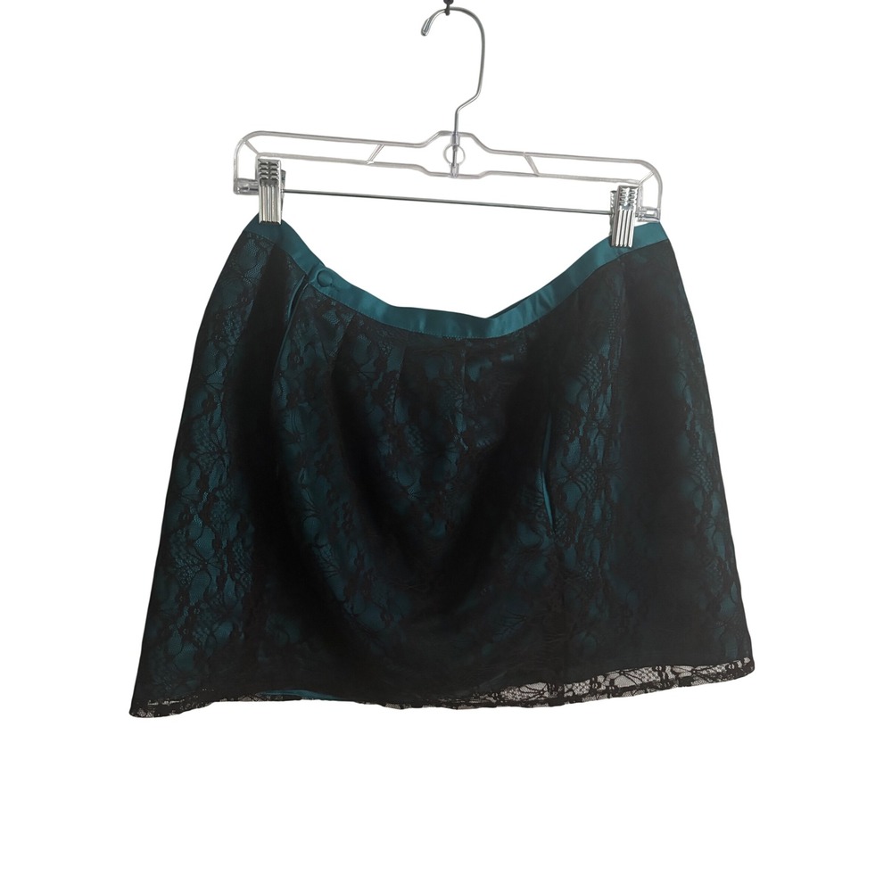 Whimsigoth Floral Lace Overlay Mini Skirt Witchy Gothic Dark Romance Vampy Alt